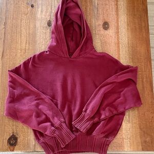 Aerie Deep Red Hoodie
